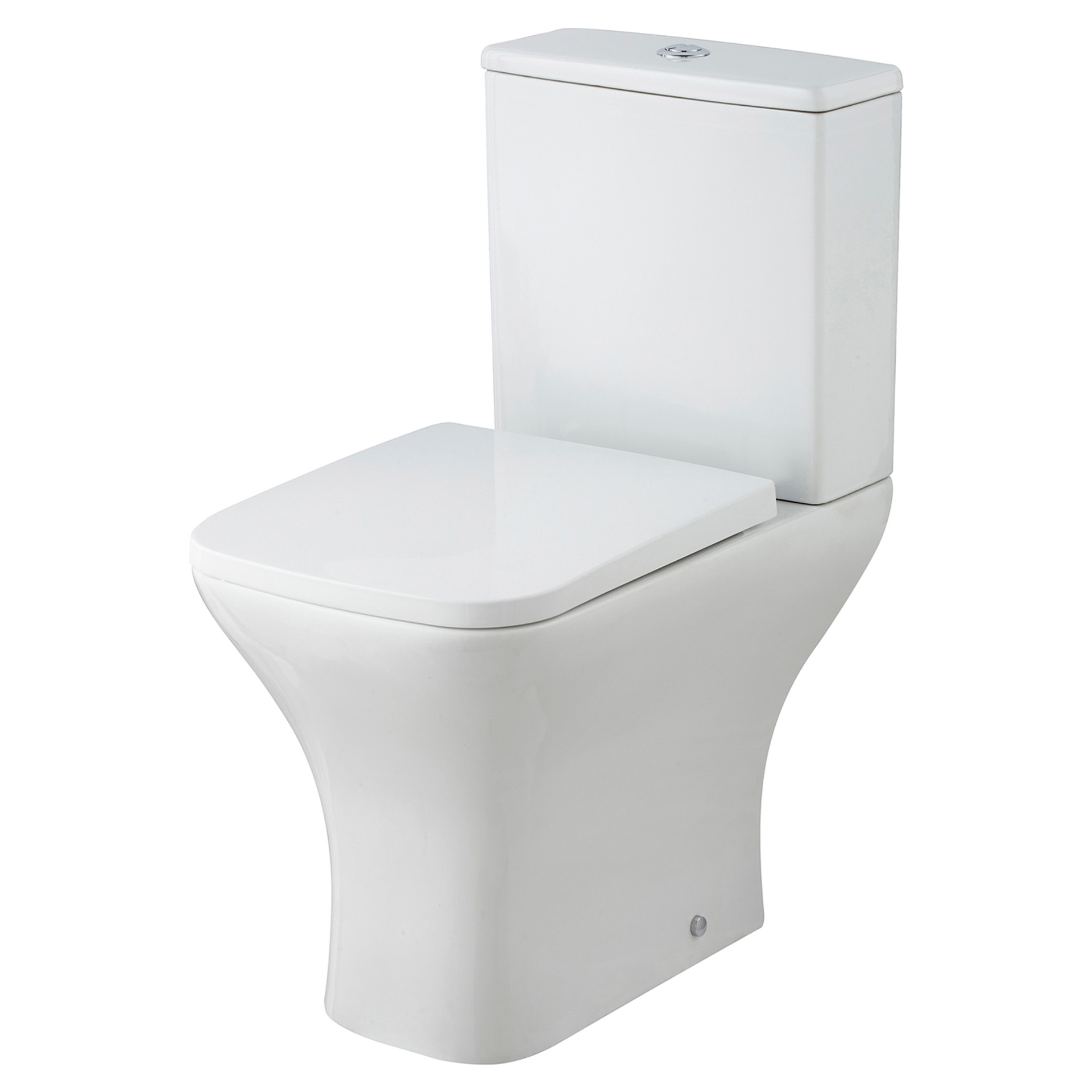 nuie ava rimless open back close coupled toilet with soft close toilet seat ncg main